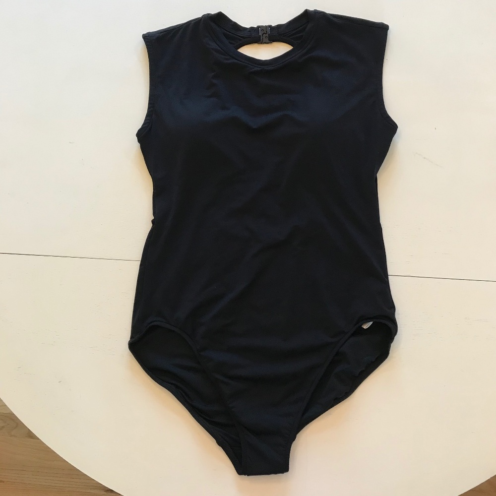 VACATION 🆕 SEAFOLLY BLACK CAP SLEAVE BLACK ONE PIECE - Picture 5 of 12